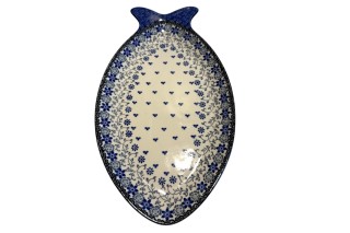 E18 Bunzlau groot Visbord 35x20cm 2158X Serveerschalen